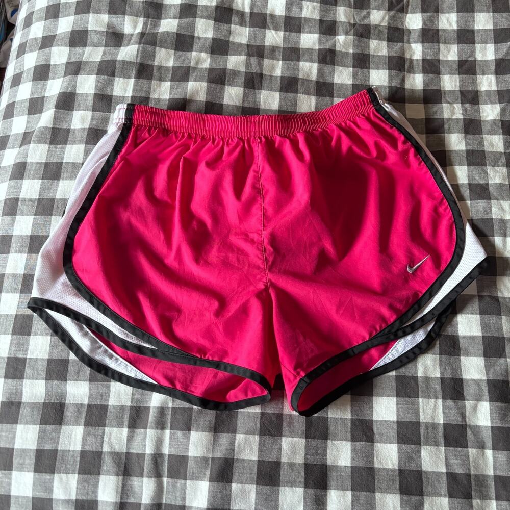 Nike Dri-Fit Tempo Running Shorts Hot Pink Black White Medium